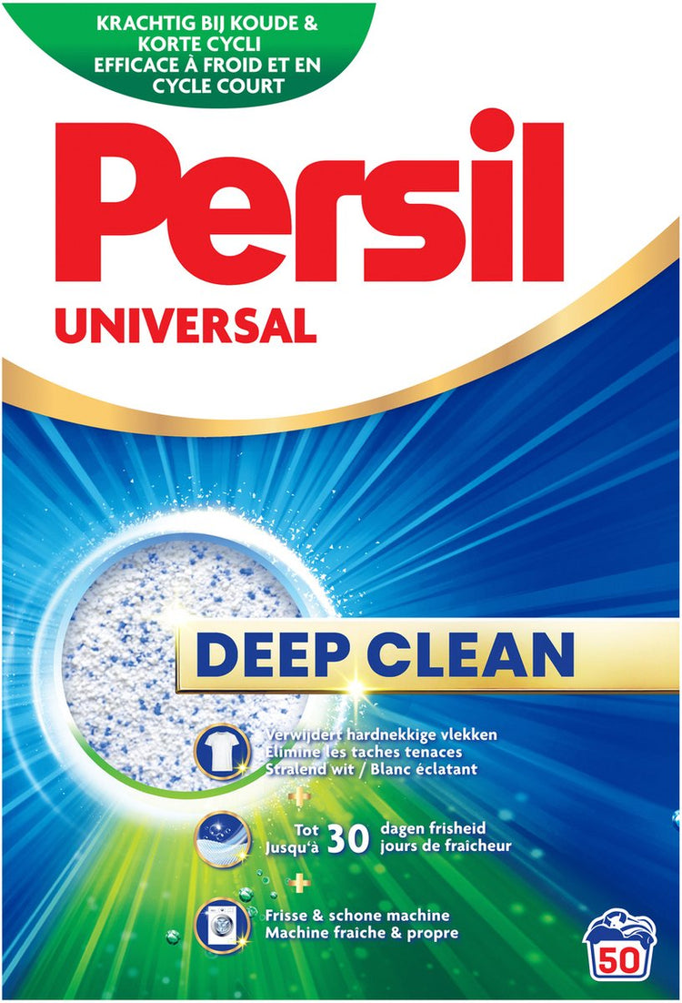 Persil poudre universelle - lessive en poudre - toutes couleurs de linge - détachant puissant - 50 lavages - conditionnement vrac