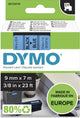 Étiquettes Dymo originales d1 | texte noir sur étiquette bleue | 9 mm x 7 m | étiquettes autocollantes pour l'imprimante d'étiquettes Label Manager | fabriqué en europe