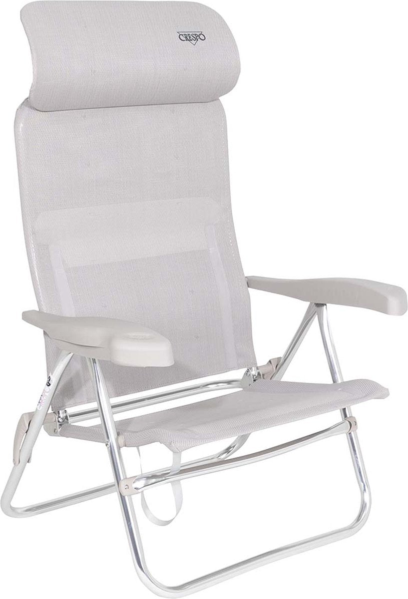 Crespo - chaise de plage - al 205 - compacte - gris clair