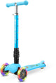 Trottinette à trois roues Boldcube Teeny Fold - bleu dinosaure