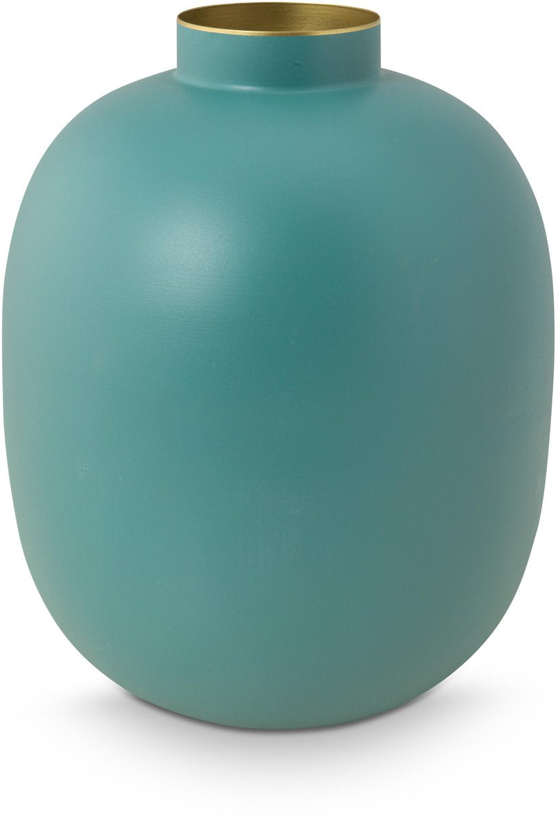 Pip studio - vase - bleu clair - fer - 25x32cm