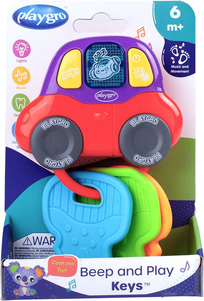 Playgro bip et touches de jeu - hochet - hochet de dentition - anneau de dentition - jouets pour bébé - jouet de dentition - jouets de préhension - jouet - hochet pour bébé - avec lumière et son