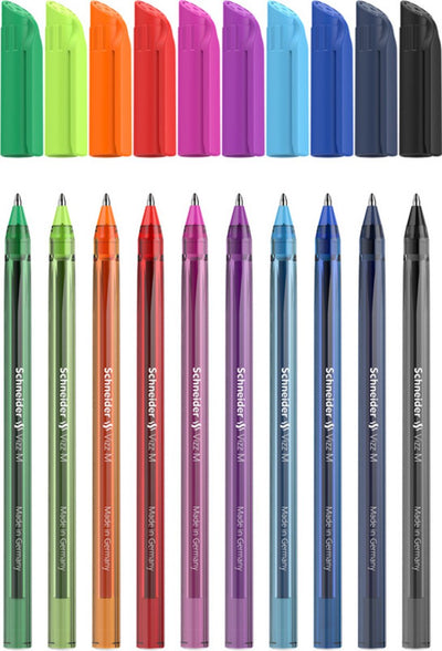 Schneider instruments d'écriture stylo à bille schneider - vizz - m - 10 pièces en étui - s-102290