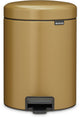 Poubelle Brabantia newicon - 5 litres - salle de bain - or chaud