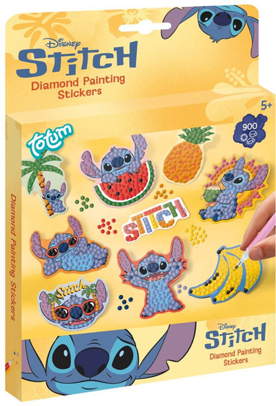 Créez de grands autocollants Totum Disney Stitch 9 avec plus de 900 autocollants de peinture au diamant - créez des jouets créatifs pour les garçons et les filles à partir de 5 ans