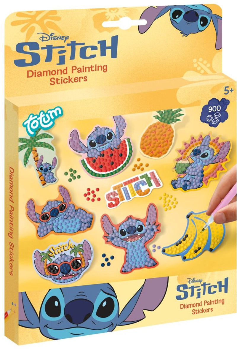Créez de grands autocollants Totum Disney Stitch 9 avec plus de 900 autocollants de peinture au diamant - créez des jouets créatifs pour les garçons et les filles à partir de 5 ans