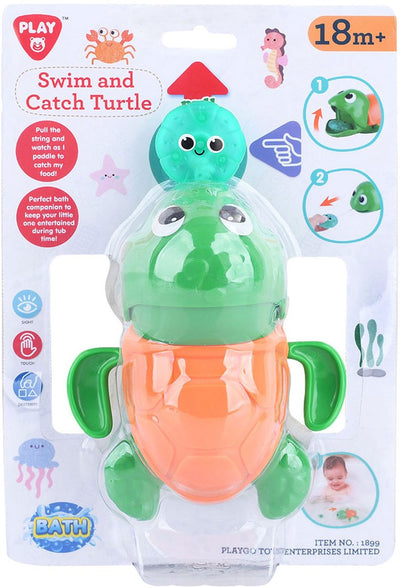 Jouez aux jouets de bain attraper et nager tortue, 2dlg.