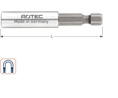 Aimant porte-embout Rotec e6,3x60mm