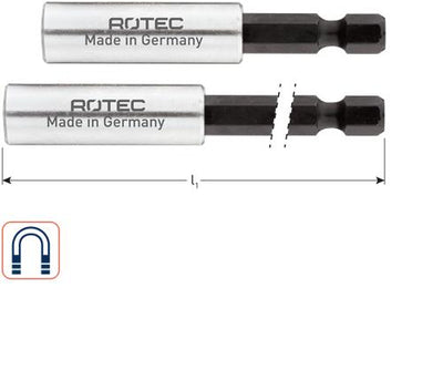 Rotec porte-embout aimant e6,3x150mm anneau en C