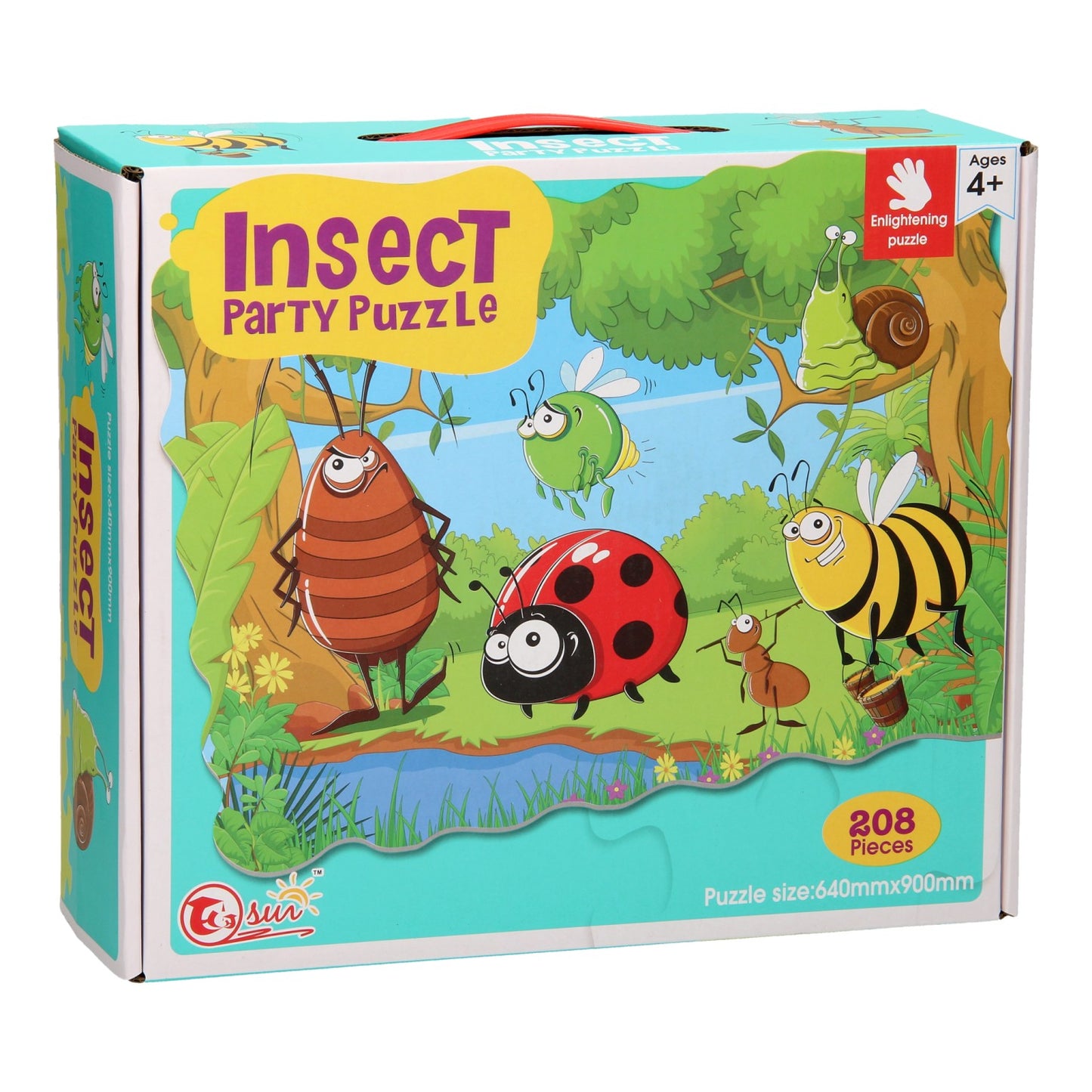 - Insect Party Mega Puzzle 208 Pièces (90x64cm)
