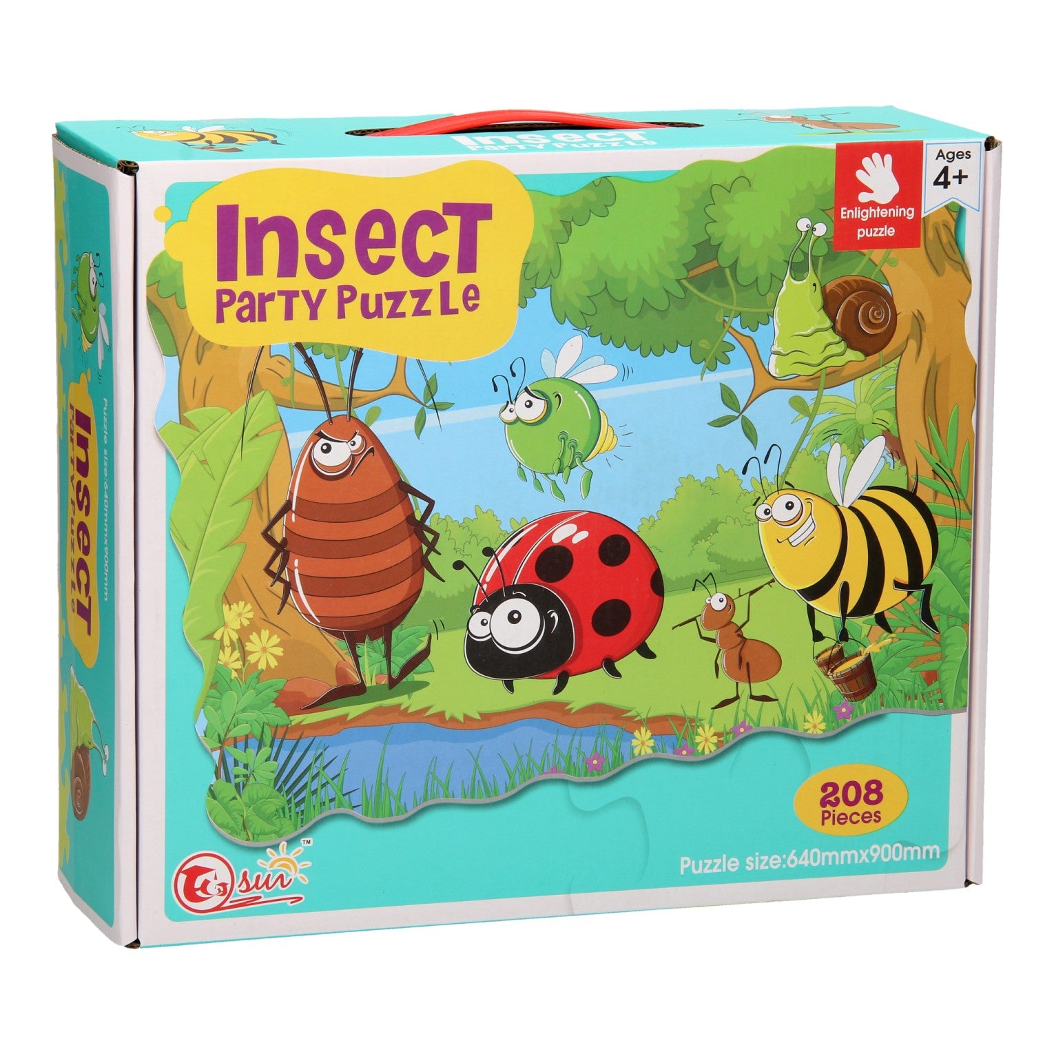 - Insect Party Mega Puzzle 208 Pièces (90x64cm)