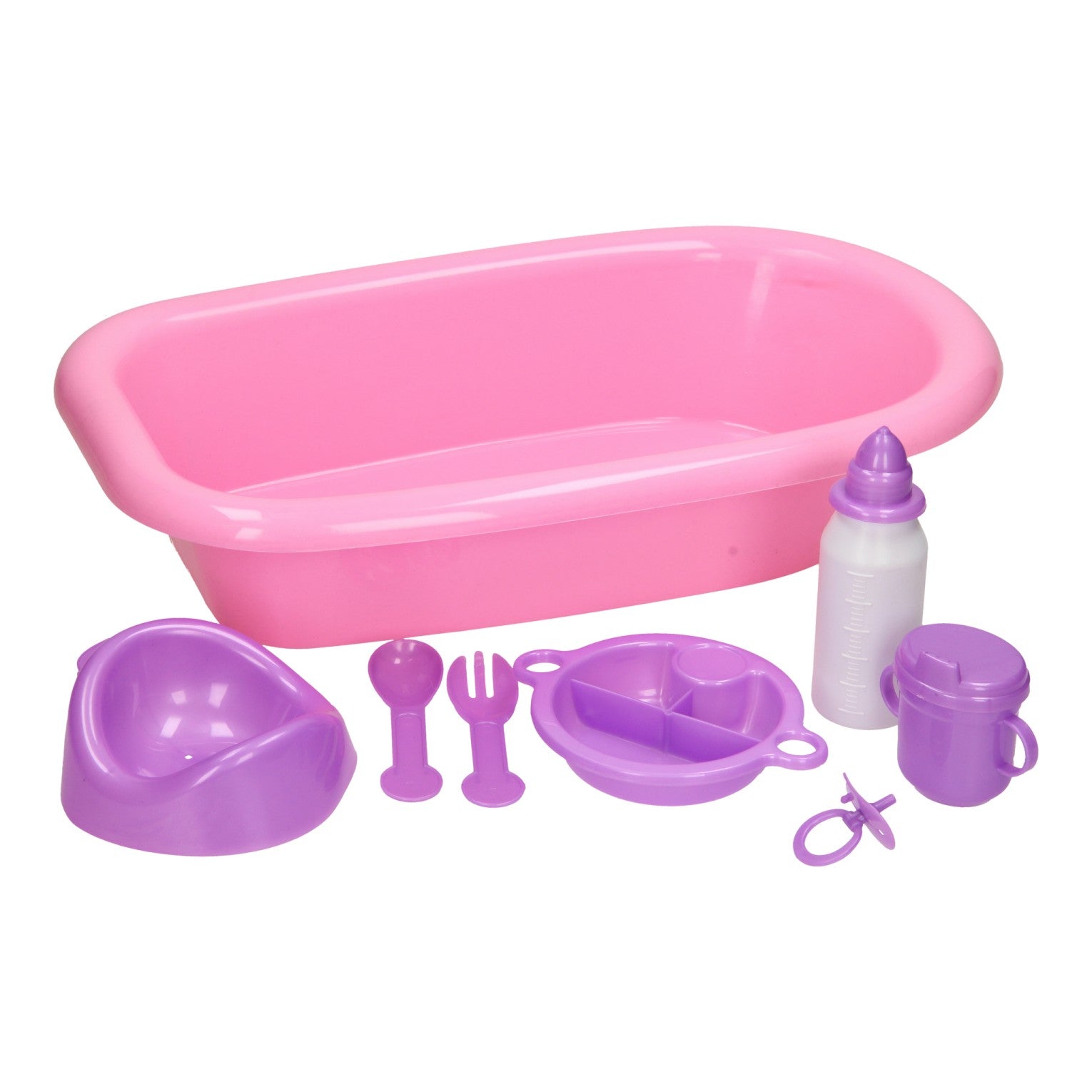 Baby Bath Purple avec accessoires, 8dlg.