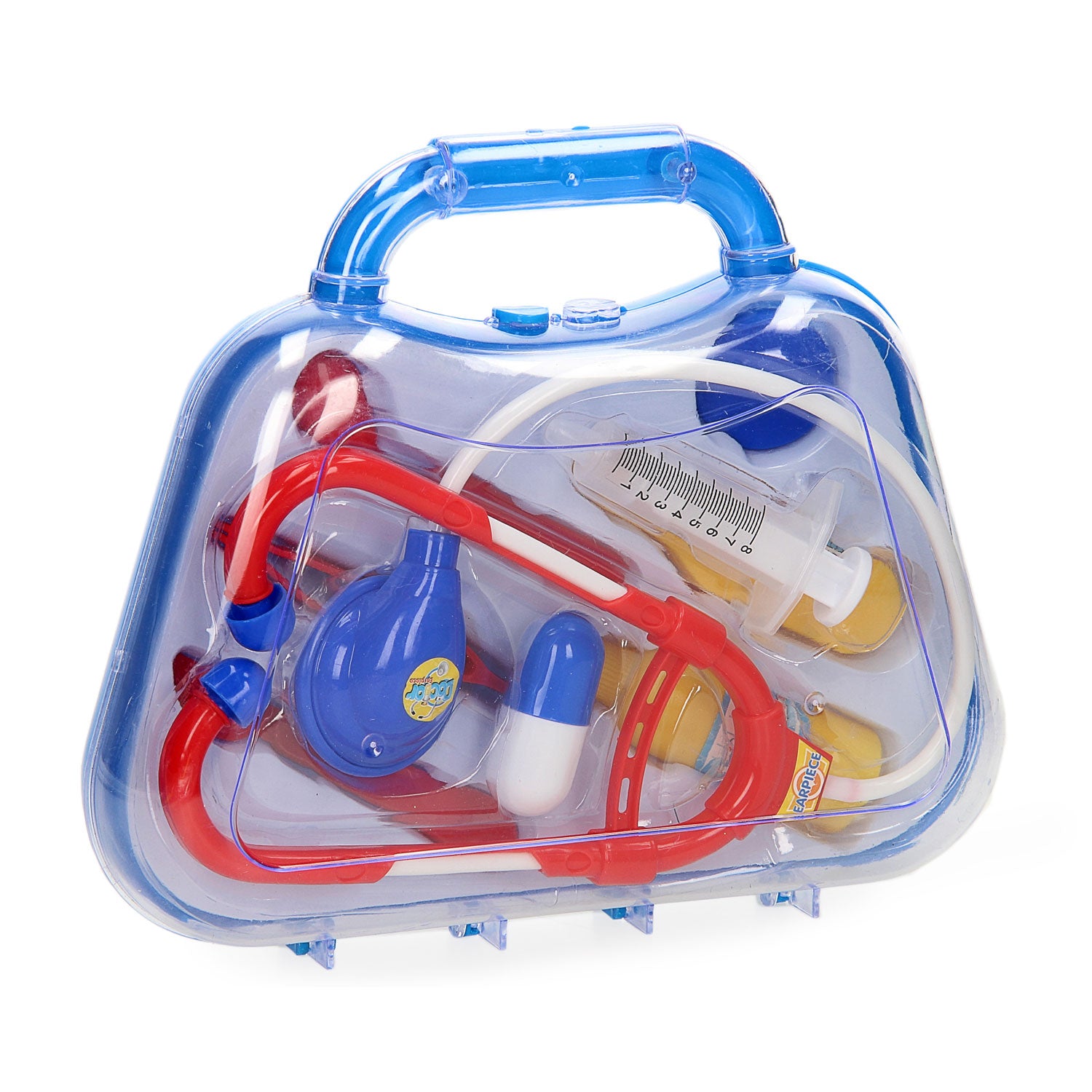 Varine des médecins bleu, 8dlg.