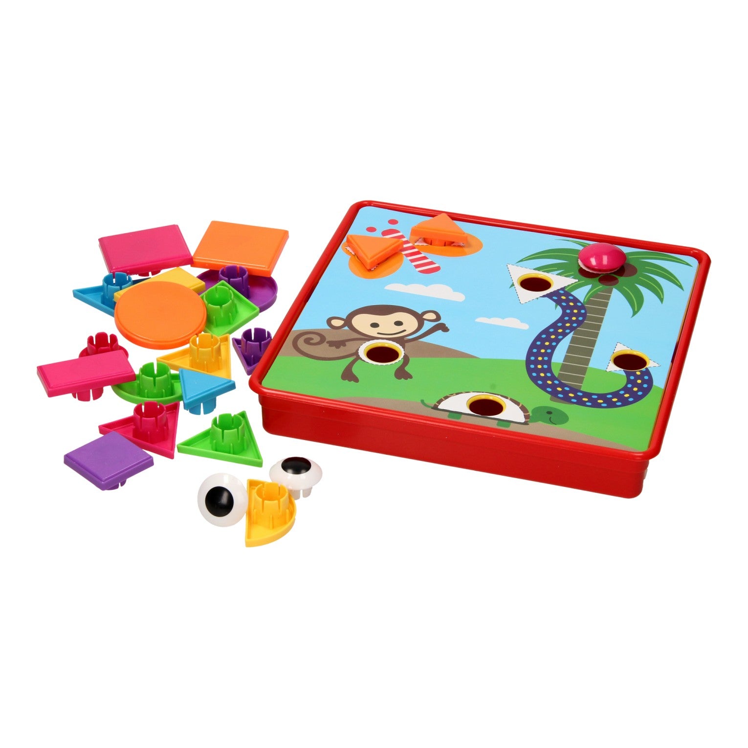 Puzzles de forme avec cartes de couleurs, 33 pièces.