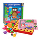 Puzzles de forme avec cartes de couleurs, 33 pièces.