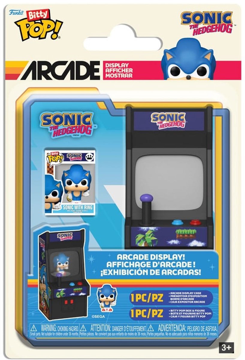 Funko Sonic le hérisson Sonic avec anneau (Bitty Pop !) Figurine en vinyle unisexe Pop ! - neutre - standard