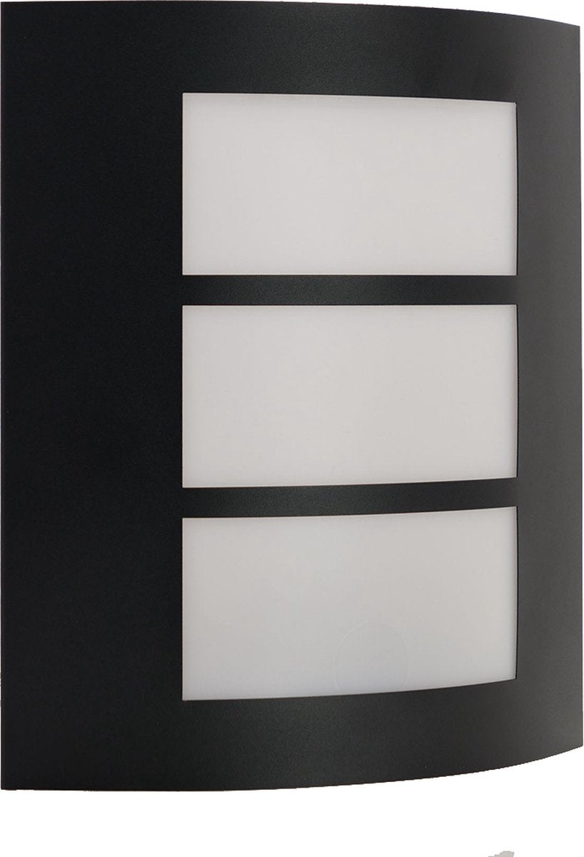 Applique d'extérieur Eglo rascino-e - e27 - 26 cm - noir et blanc