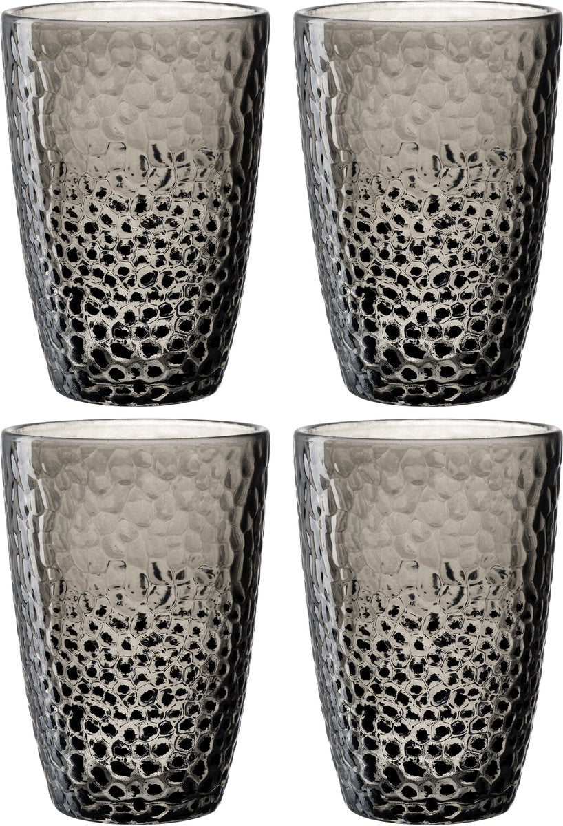 Verre à long drink Leonardo 340ml gris. matera - lot de 4