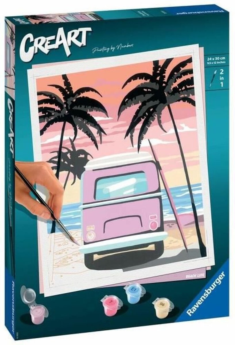 Ravensburger Creart Painting by Song Beach Life
