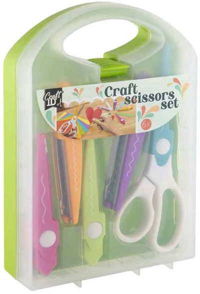 Ensemble de ciseaux d'artisanat de groupe d'artisanat créatif - 6 pièces.