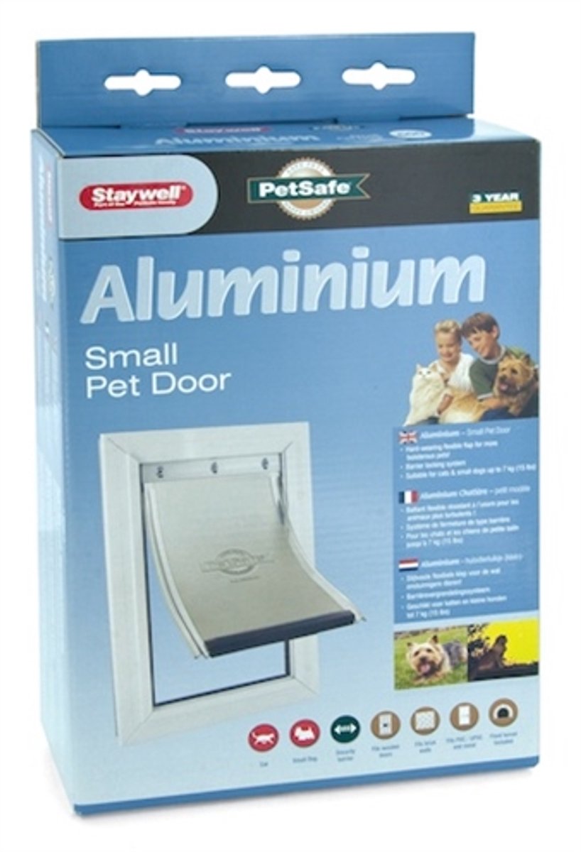 PETSAFE Cat rabat jusqu'à 7 kg en aluminium blanc