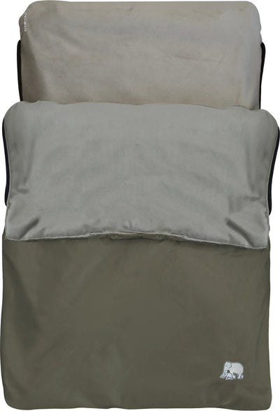 Lit d'avion Deryan airtraveller - oreiller de voyage avec matelas - plié de manière compacte - marron
