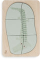 Jollein - puzzle en bois - jungle jambo - croco - jouets en bois - crocodile - 100% fsc