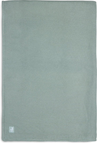 Jollein couverture bébé berceau 100x150cm tricot basique polaire vert forêt