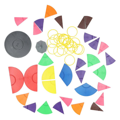 Jeu de cercle de fractions Imp, 72 parties.