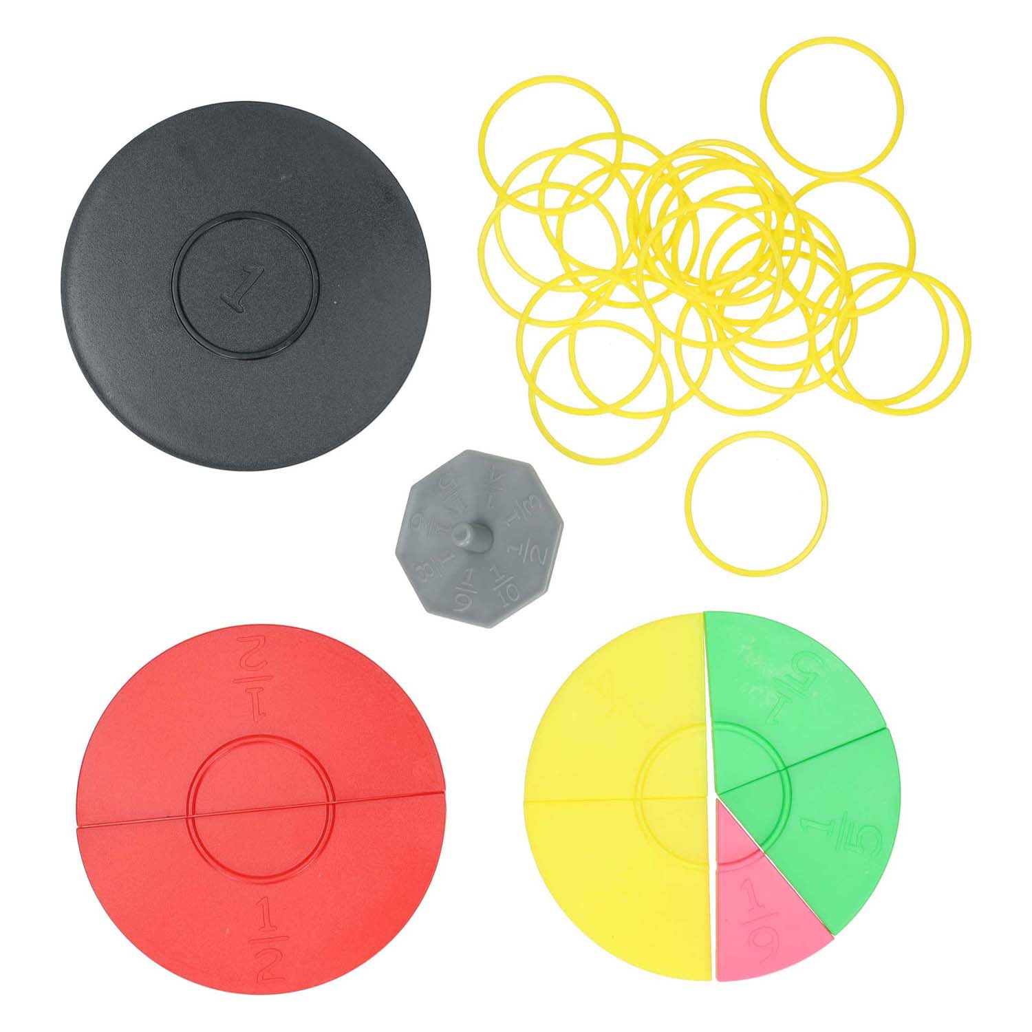 Jeu de cercle de fractions Imp, 72 parties.