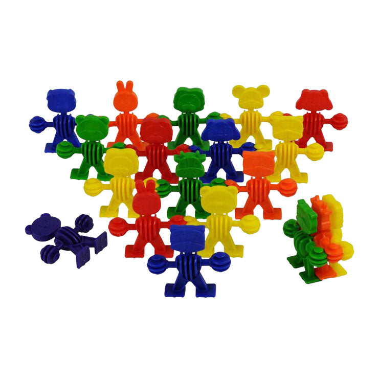 Animaux de construction colorés - 96 pcs.
