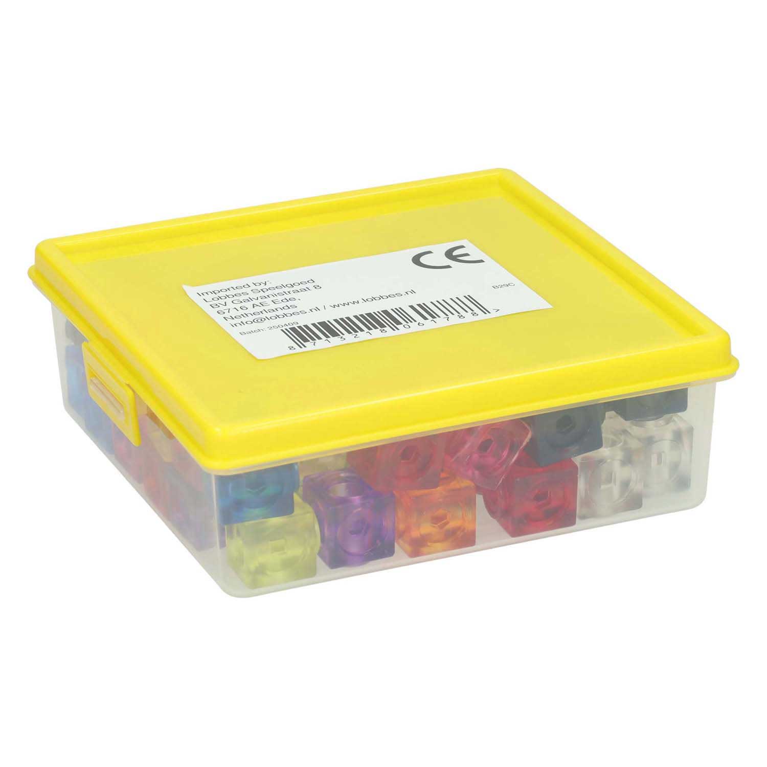Blocs de connexion transparents - 75 pcs. dans une boîte de rangement