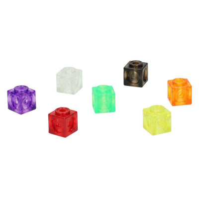 Blocs de connexion transparents - 75 pcs. dans une boîte de rangement