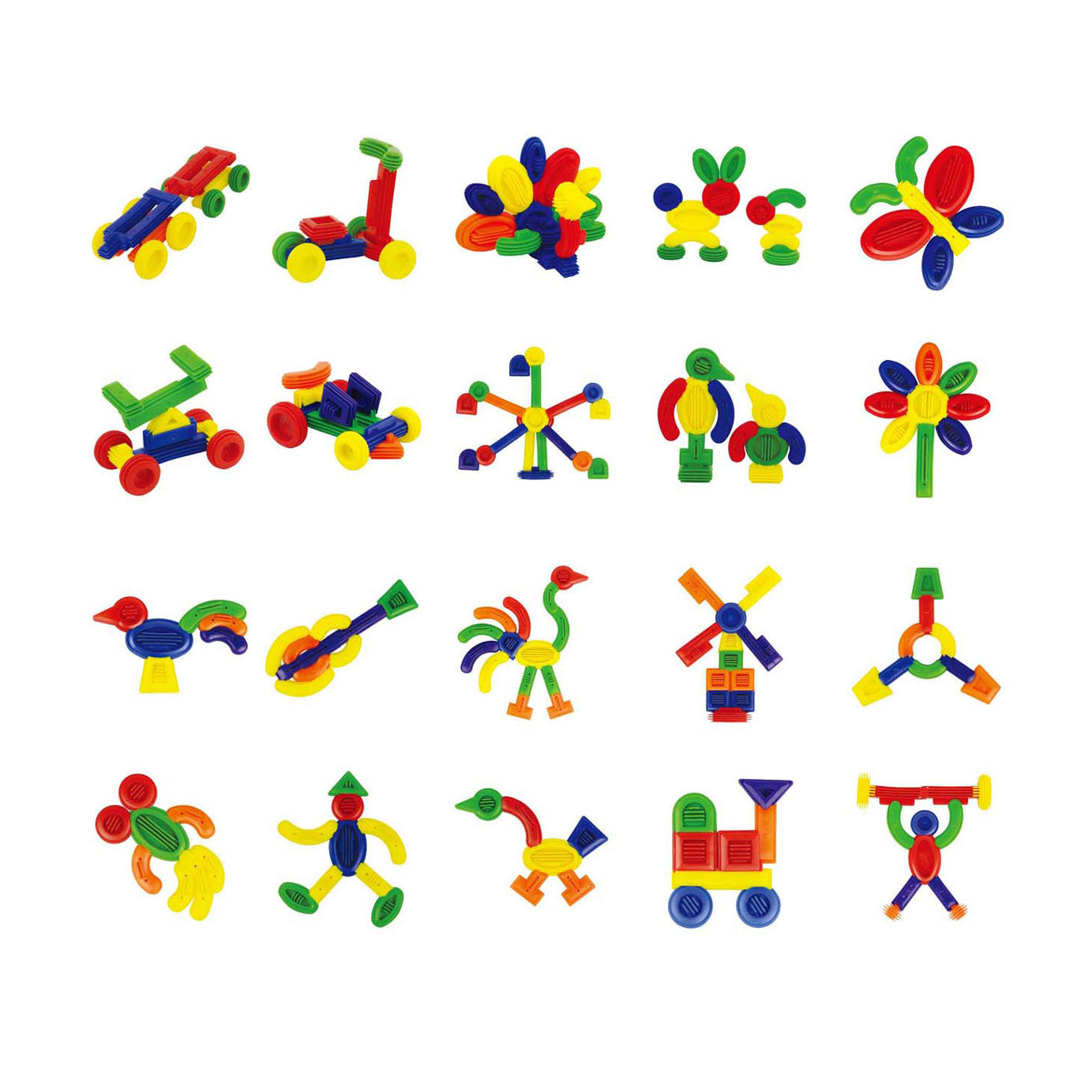Types de construction souple de lobes - 168 pcs