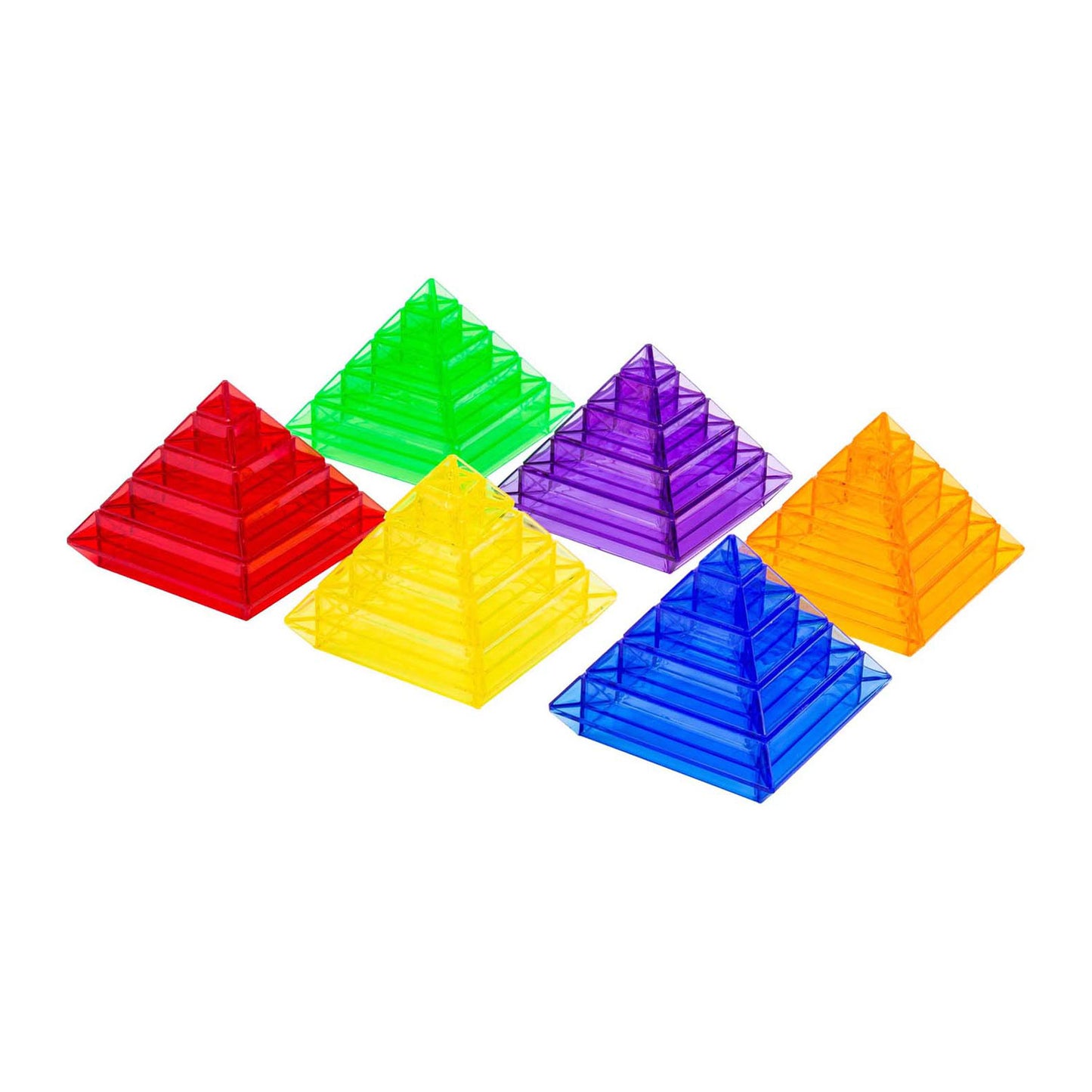 Lobbes formes pyramidales transparentes - 30 pcs