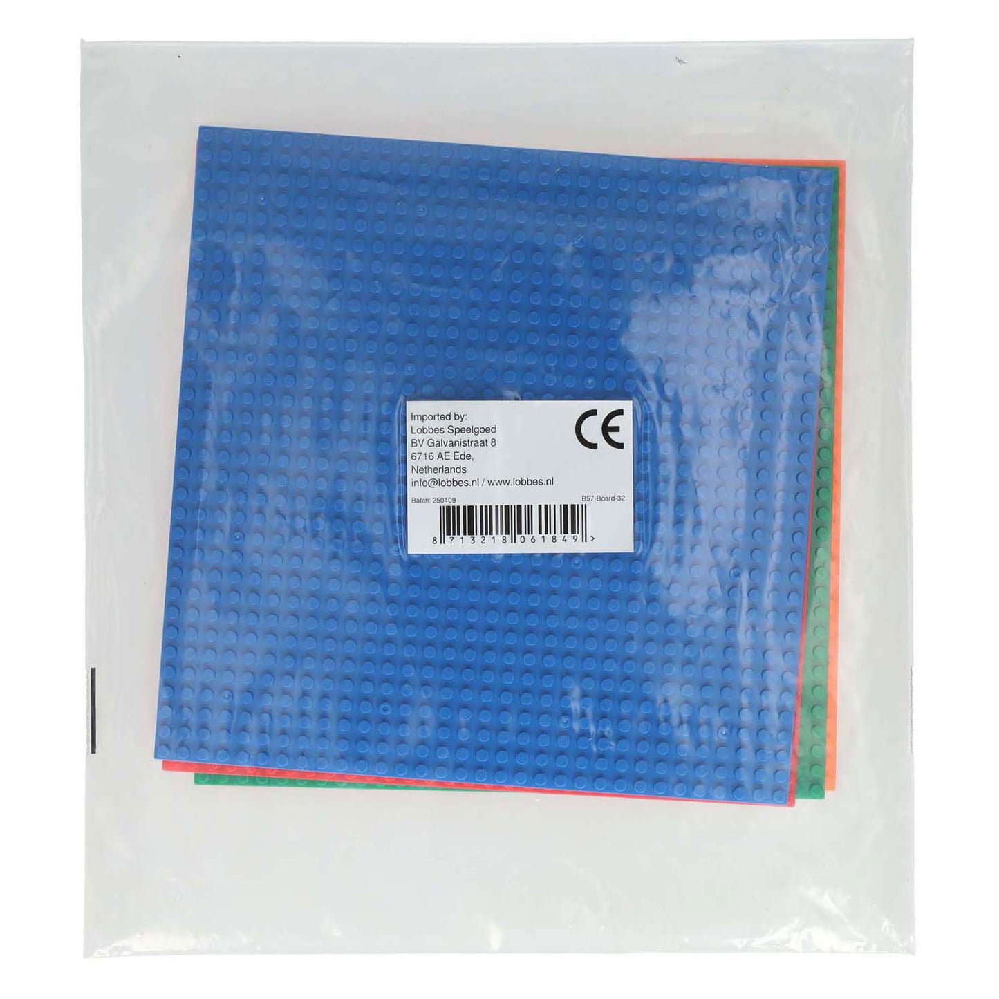 Plaque de construction pour mini blocs vert - 25x25cm