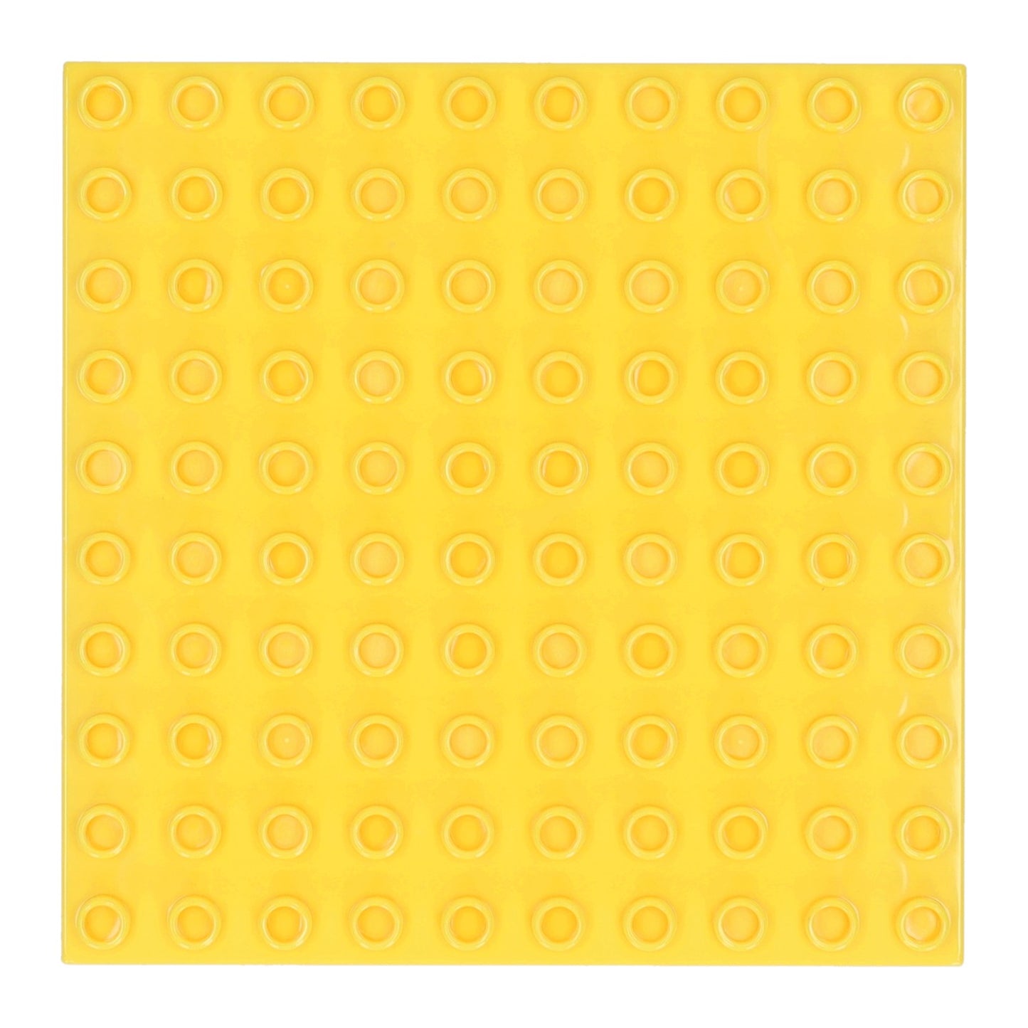 Plaque de construction jaune - 16x16cm