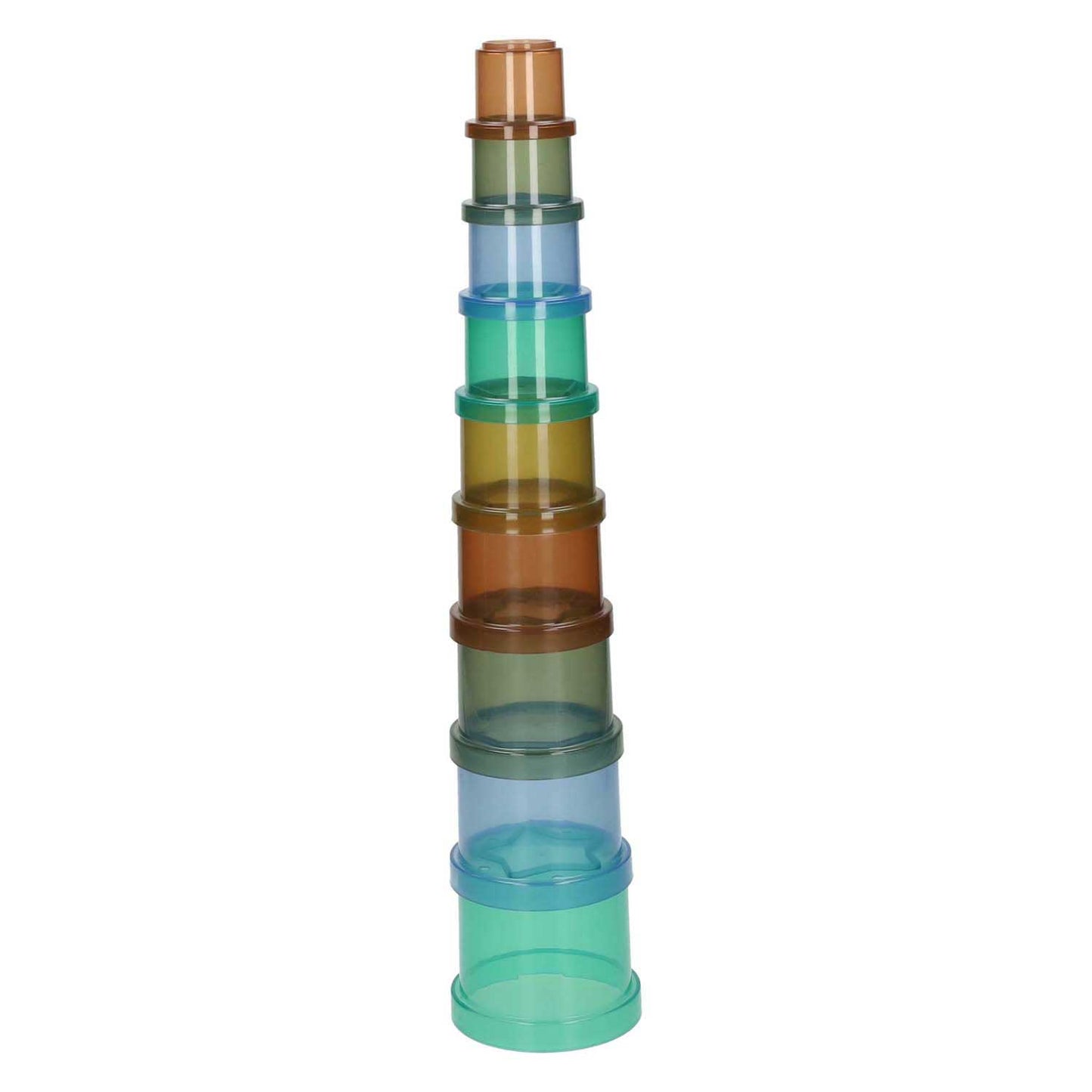 Gobelet empilable transparent - 9 pcs.
