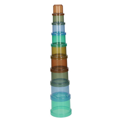 Gobelet empilable transparent - 9 pcs.