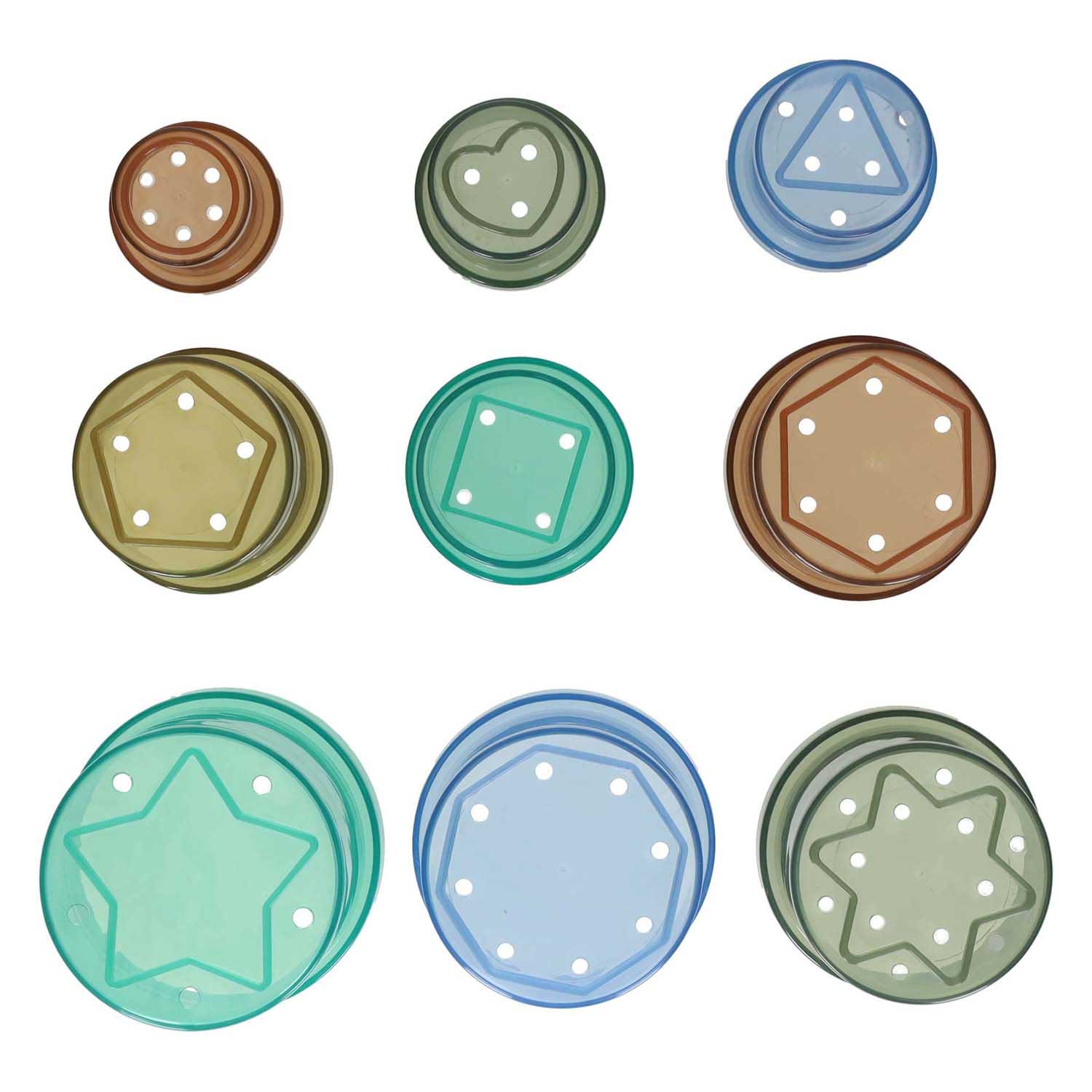 Gobelet empilable transparent - 9 pcs.