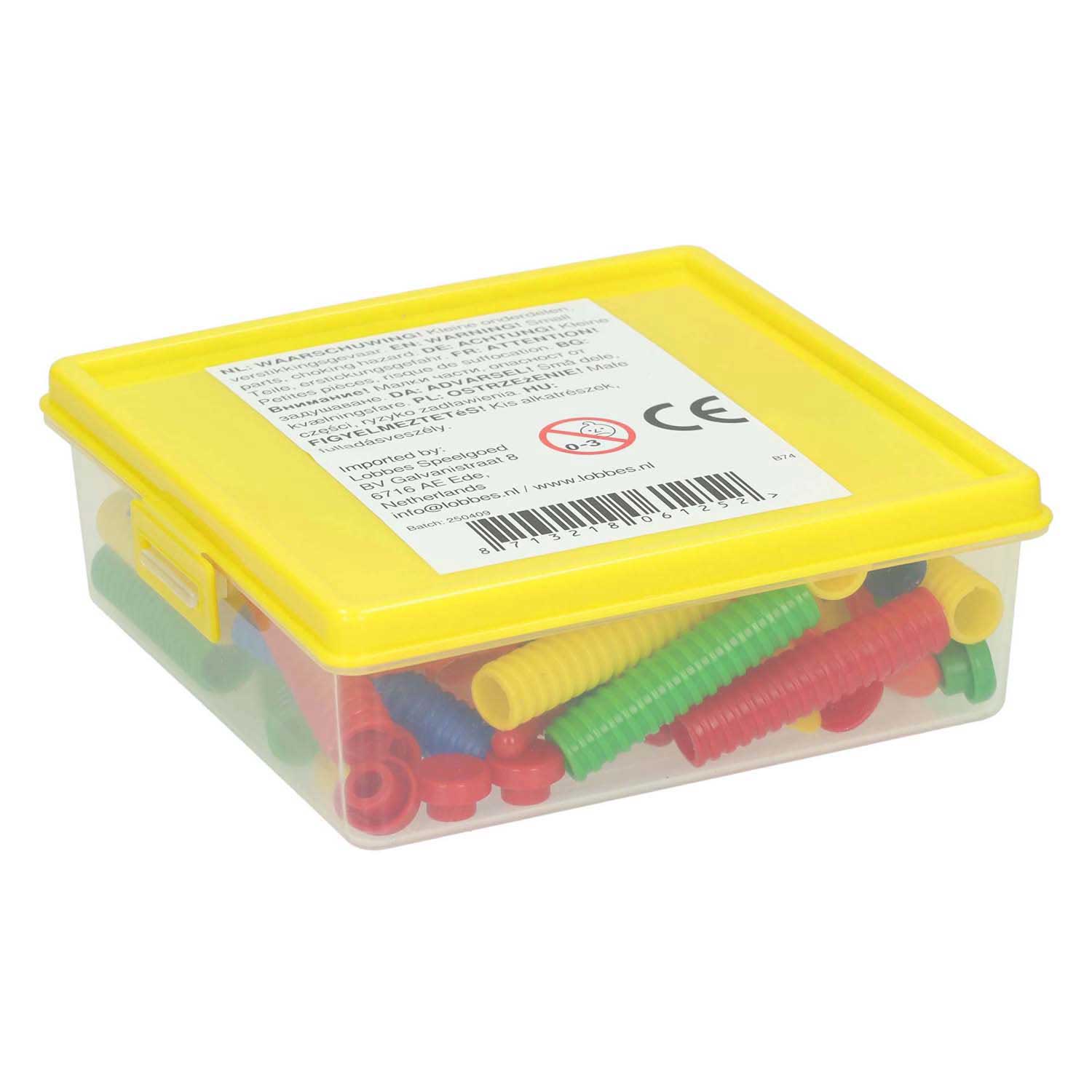 Écrous à oreilles colorés - 96 pièces.