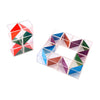 Lobbes cubes colorés transparents - 5 cm - 18 pcs