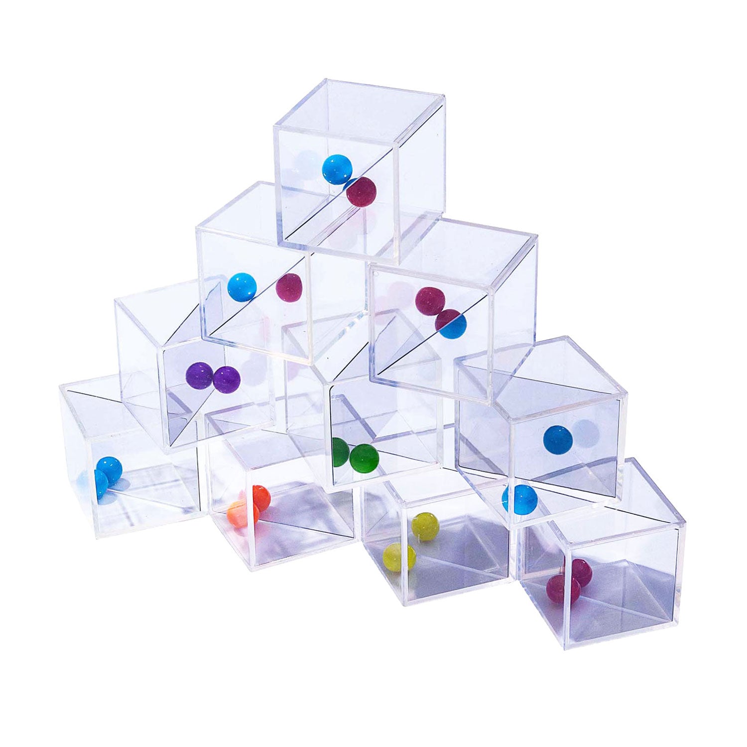 Blocs miroir transparents Lobbes - 5 cm - 18 pcs