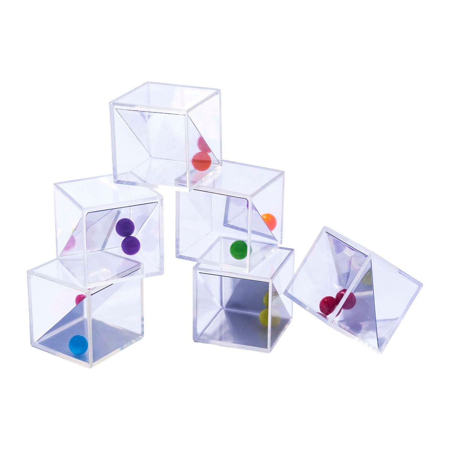 Blocs miroir transparents Lobbes - 5 cm - 18 pcs