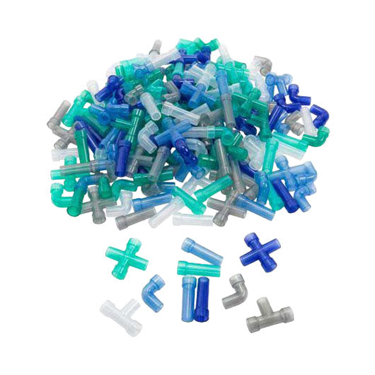 Tubes façonnés transparents - 360 pcs