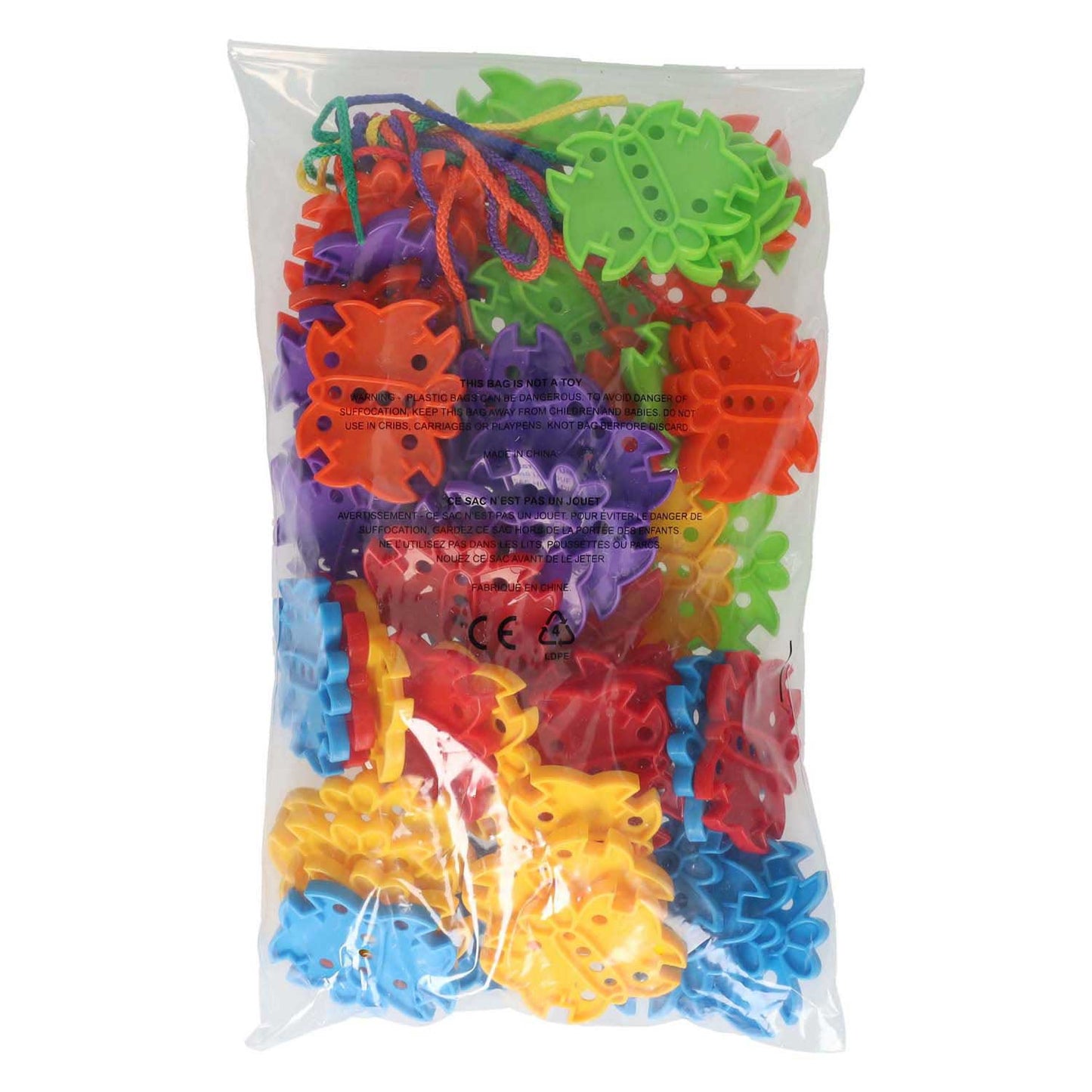 Papillons à enfiler et à relier - 60 pcs