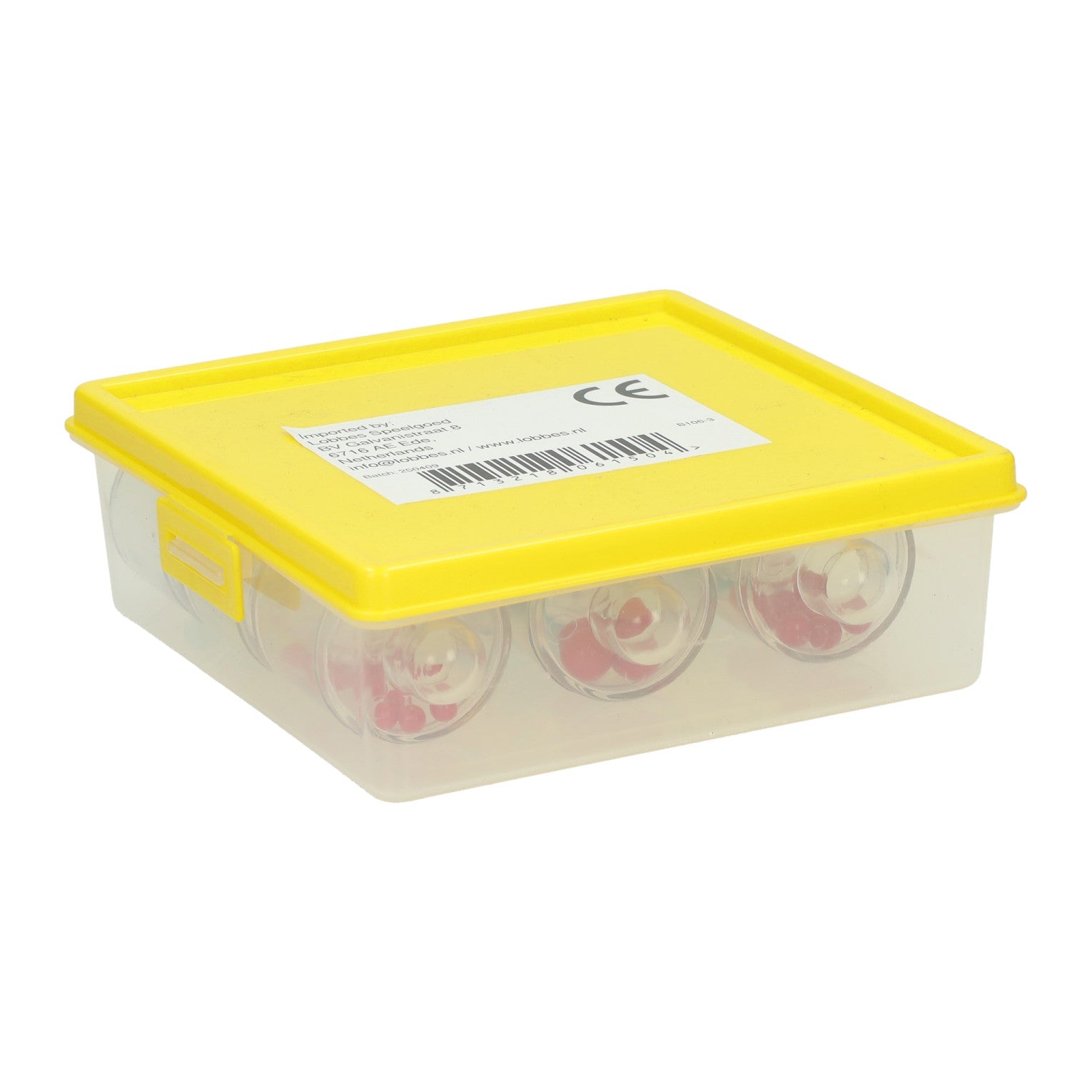 Blocs sonores et de tri avec perles en 3 tailles - 9 pcs