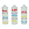 Blocs sonores et de tri avec perles en 3 tailles - 9 pcs