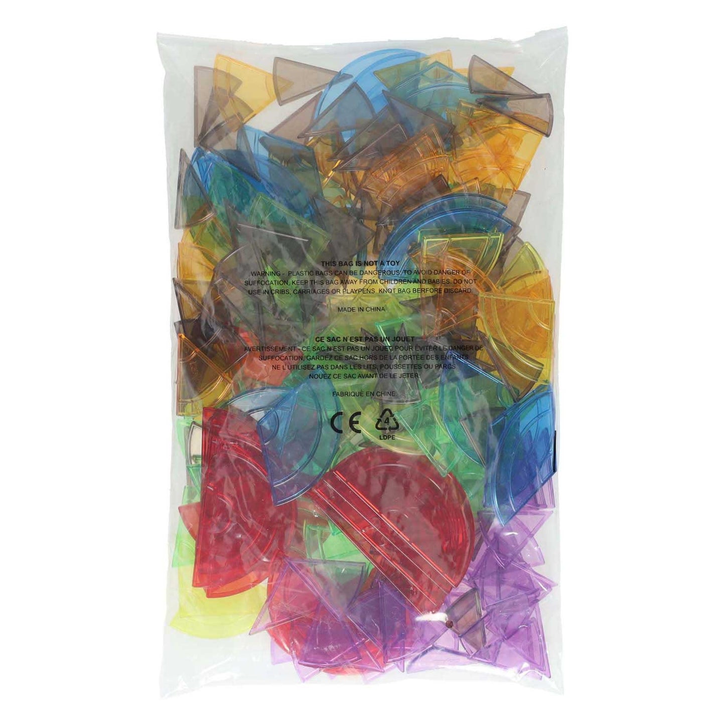 Cercle de fraction transparent - 228 parties