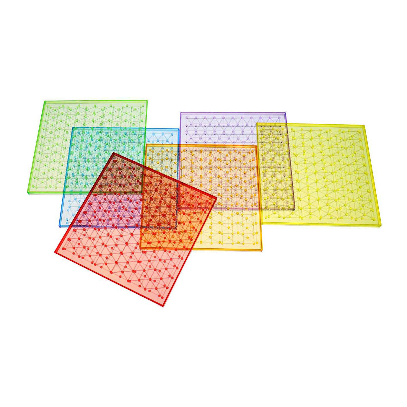 Tableau géométrique transparent - 6 pcs.